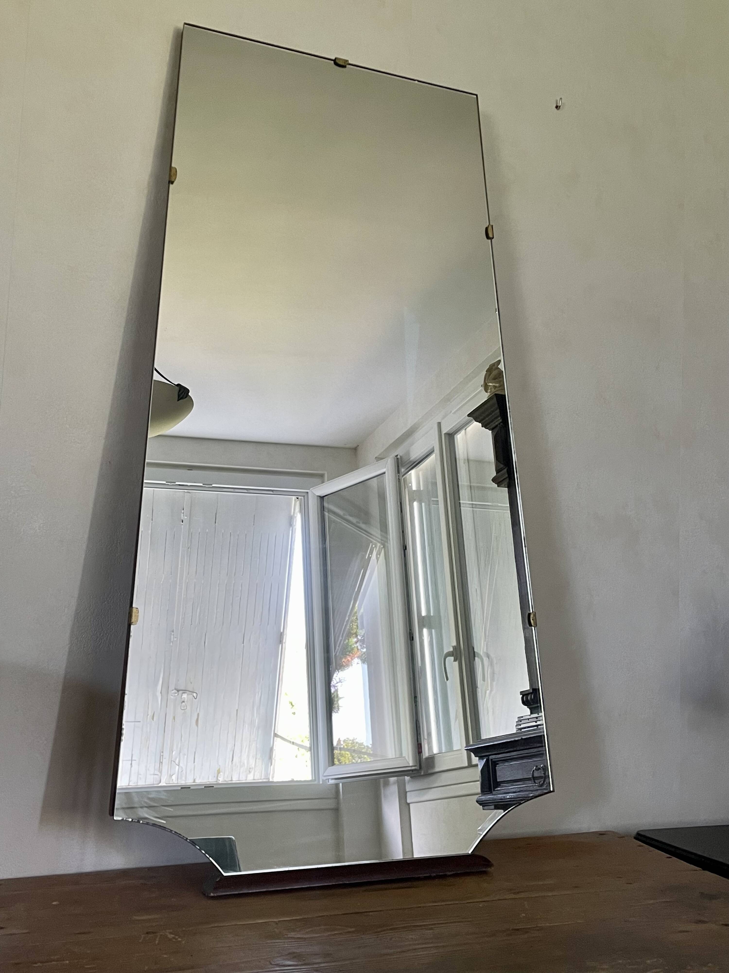 Art Deco free-form mirror 1930 vintage