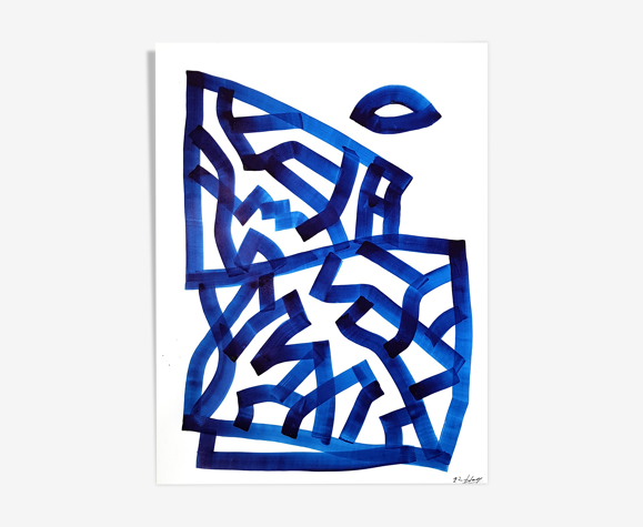 Encre sur papier - "Roche 3"