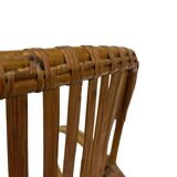 Vintage Rattan Chair Dirk Van Sliedregt Rohe Noordwolde 1960