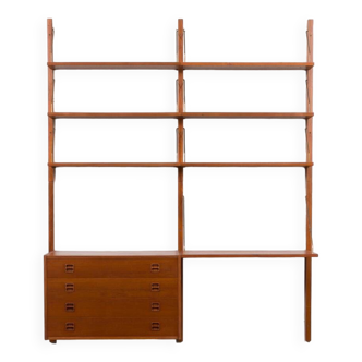 Danish home office teak wall unit by AEJM Mobler, Denmark 1970s