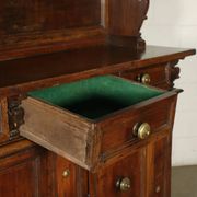 Buffet baroque émilien en noyer et peuplier, Italie, XVIIIe siècle
