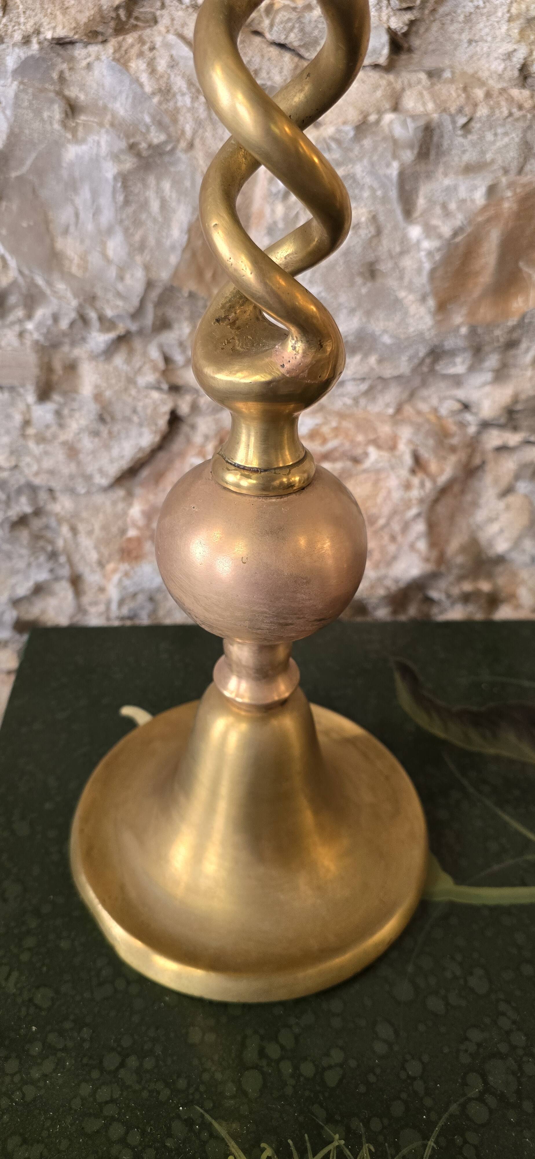 5 Pair of gilt bronze candlesticks, 19th century - 59 cm