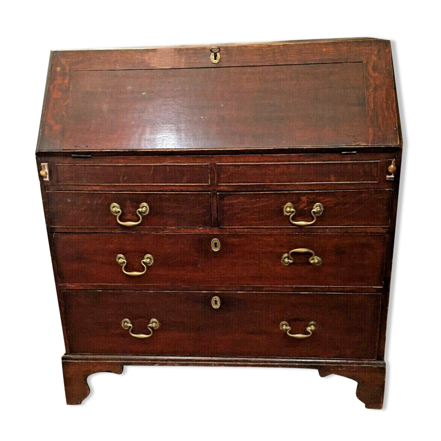 English oak scriban early 18th. Queen Anne Slope Office