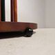 Vintage teak table with 6 narrow and 1 wide style, 1980s.