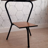 Vintage side table double tubular tops