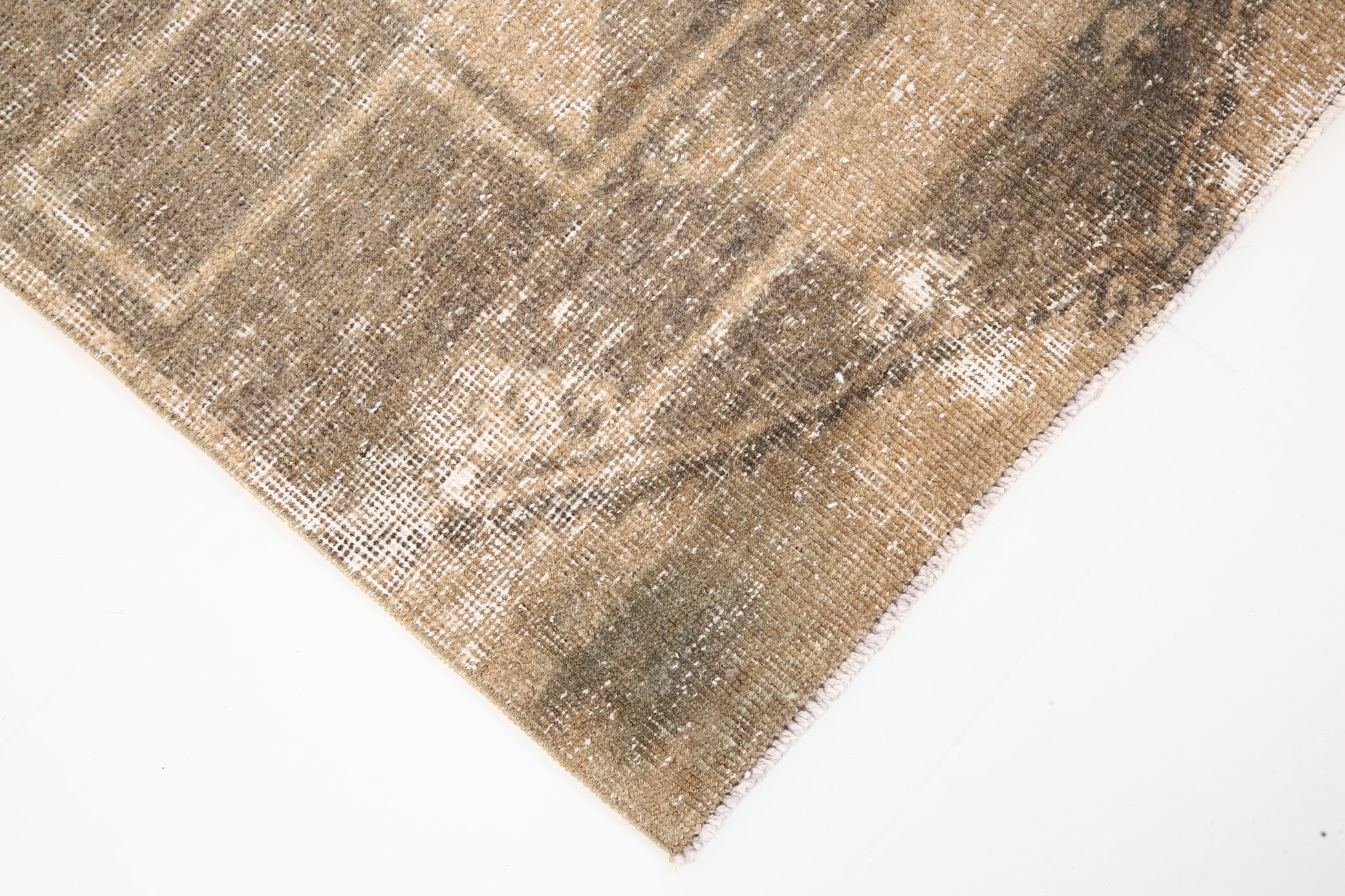 3x13 Vintage Turkish Runner Rug, 92x410Cm