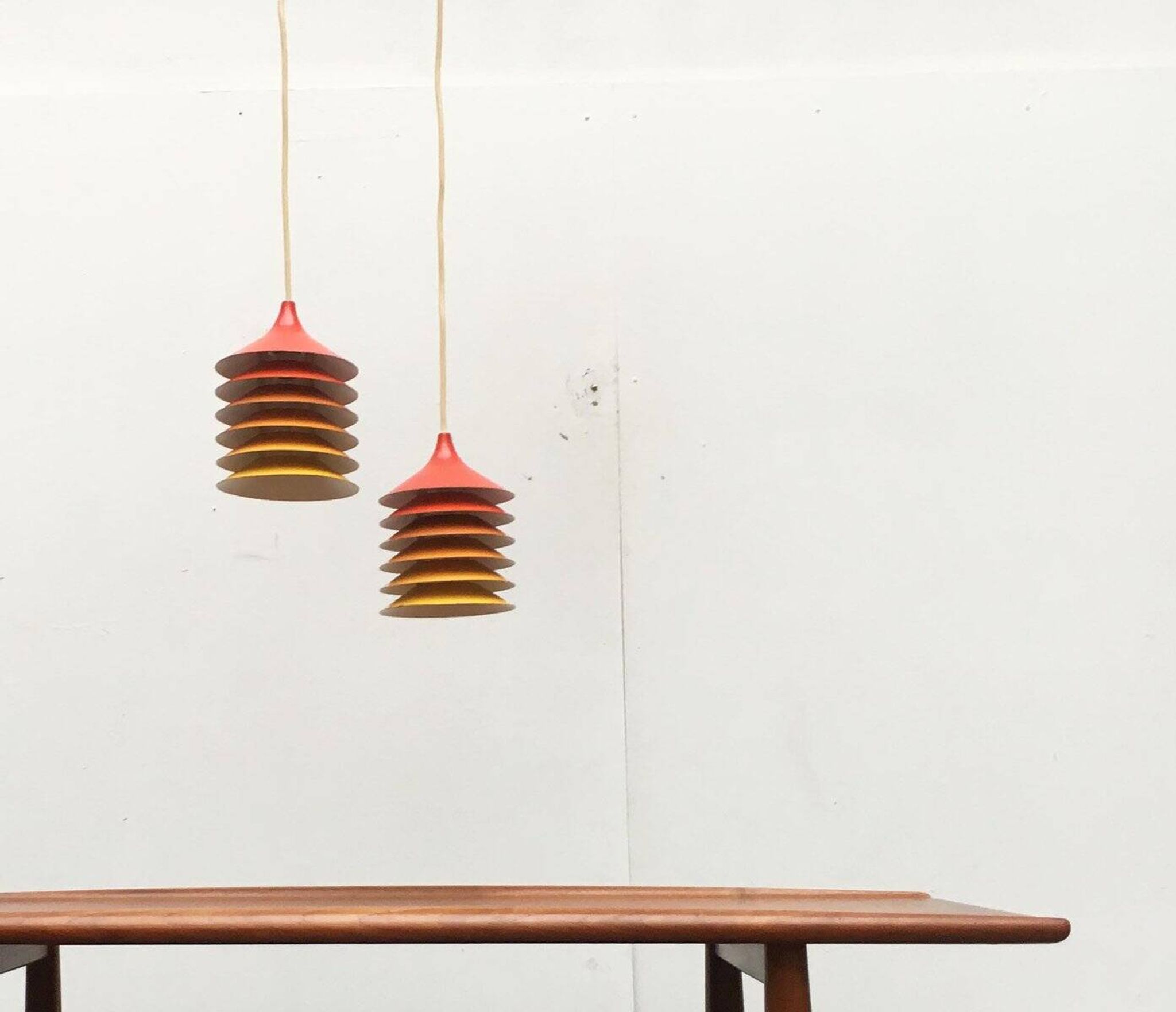 Vintage Duett pendant lamps by Bent Gantzel Boysen for Ikea, set of 2