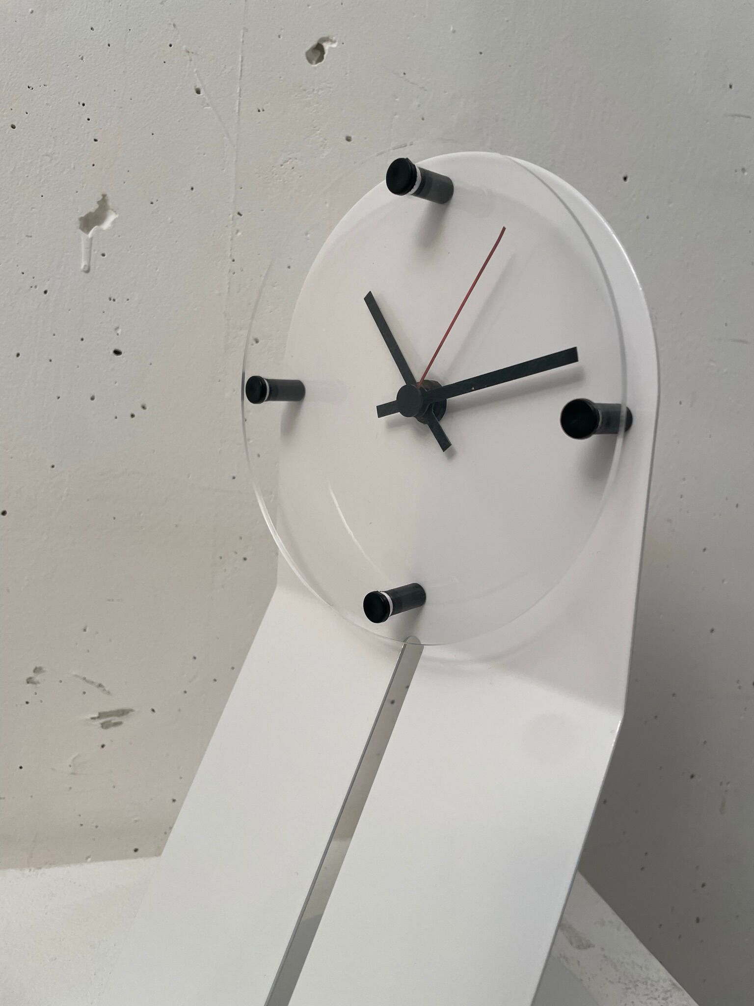 Clocky Clock desk clock, Seccose, Gaspare Cairoli, 1980