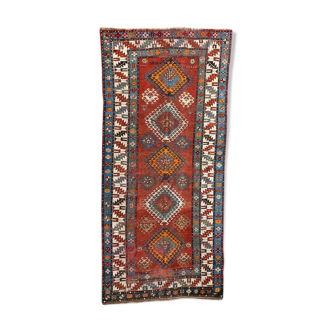 Tapis ancien caucasien Kazak 140x300 cm