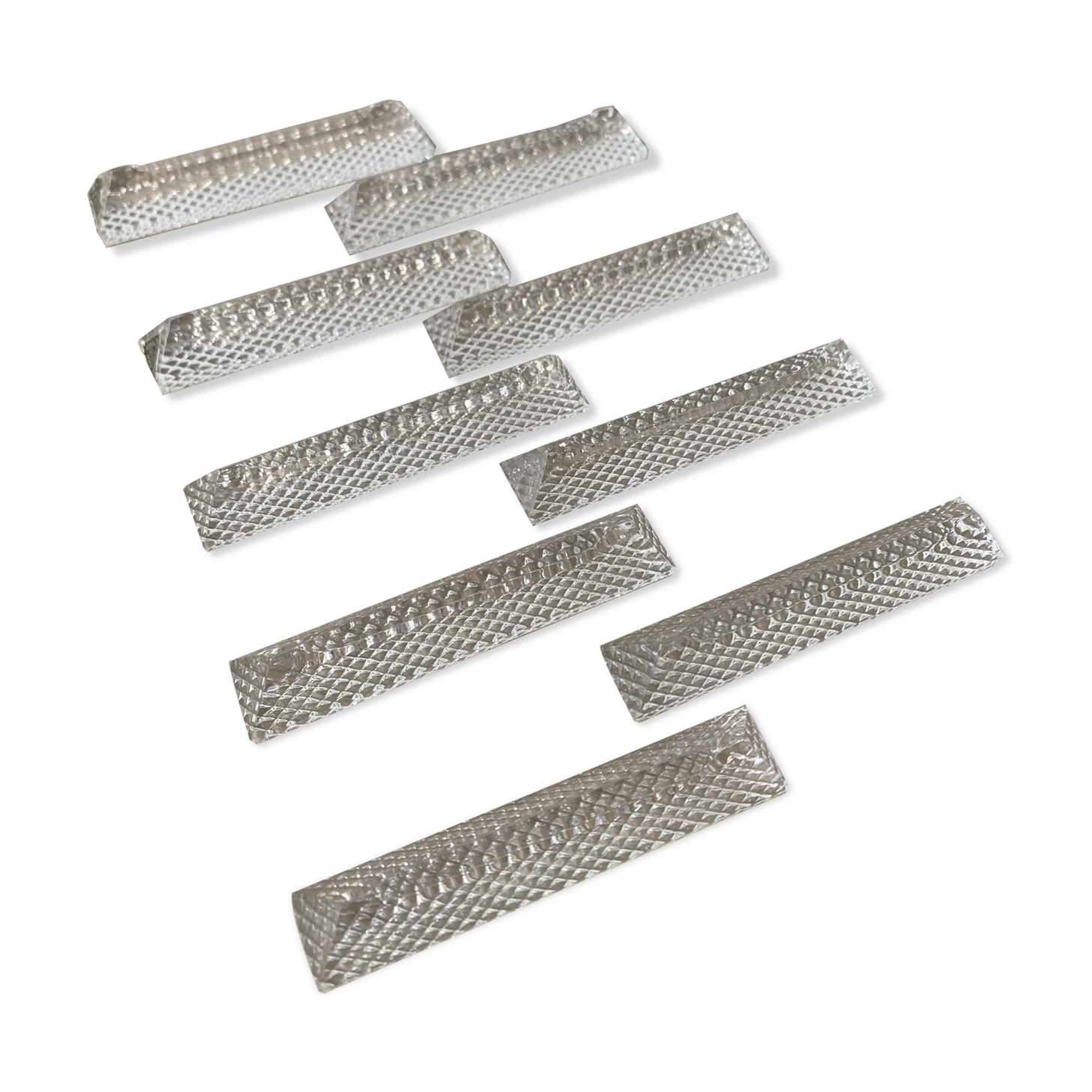 Set of crystal knife holders