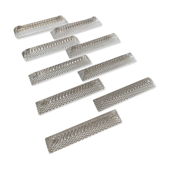 Set of crystal knife holders