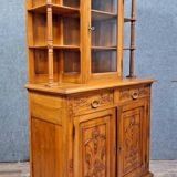 charming and characterful antique walnut two-body buffet.