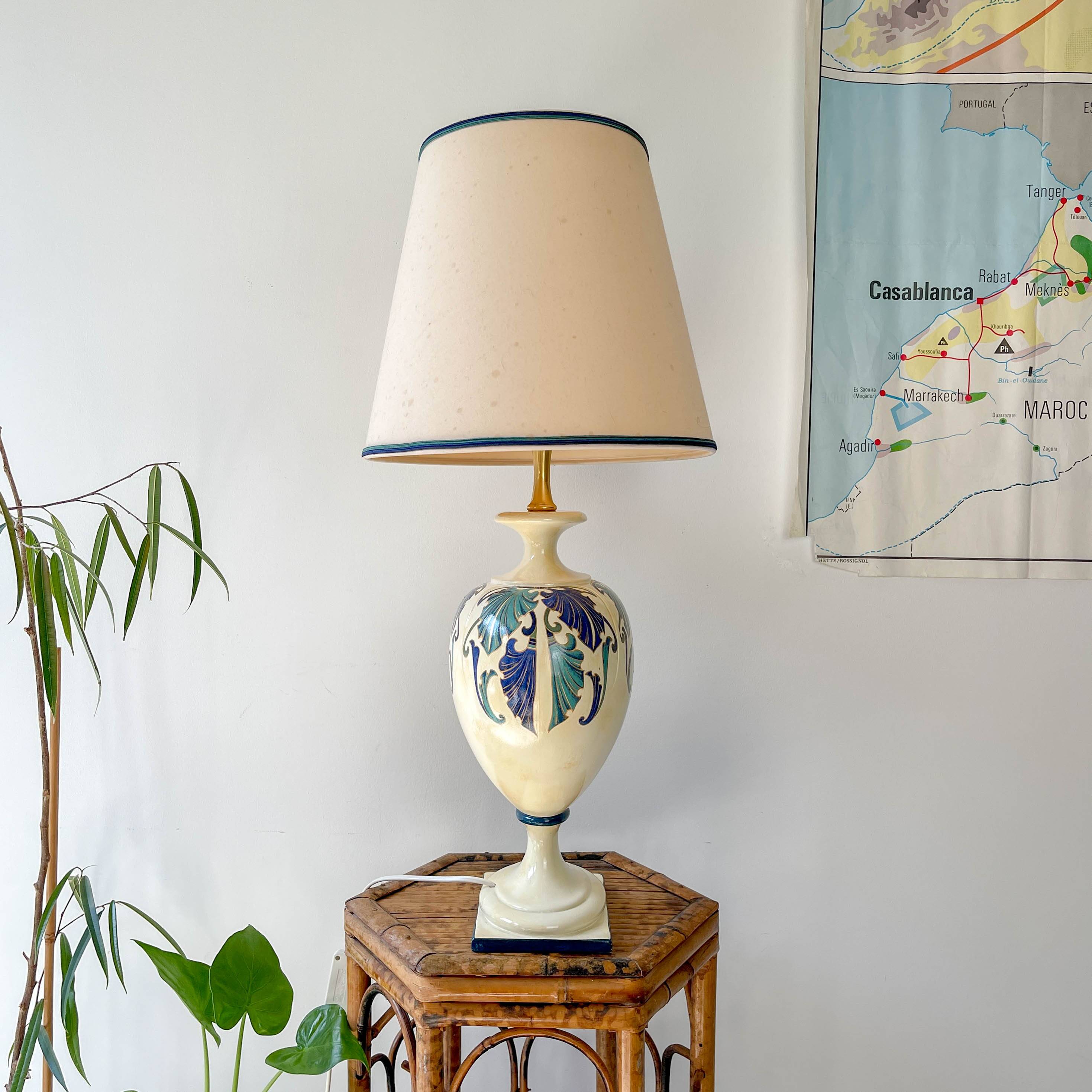 Vintage ceramic lamp Viva Villa – Nemesis model – Made in Italy 1980