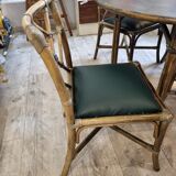Table set & 4 rattan chairs from 1980