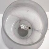 Postmodern White Murano Glass Table Lamp with a Pink Marble Effect, Italy