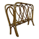 Rattan magazine rack