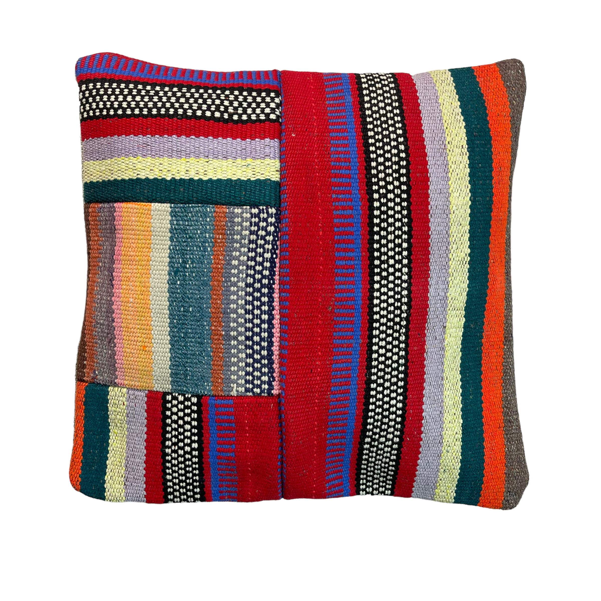 Vintage turkish kilim cushion cover 40x40cm