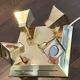 Vintage brass ceiling light OMI – Space Age design from the 1970s