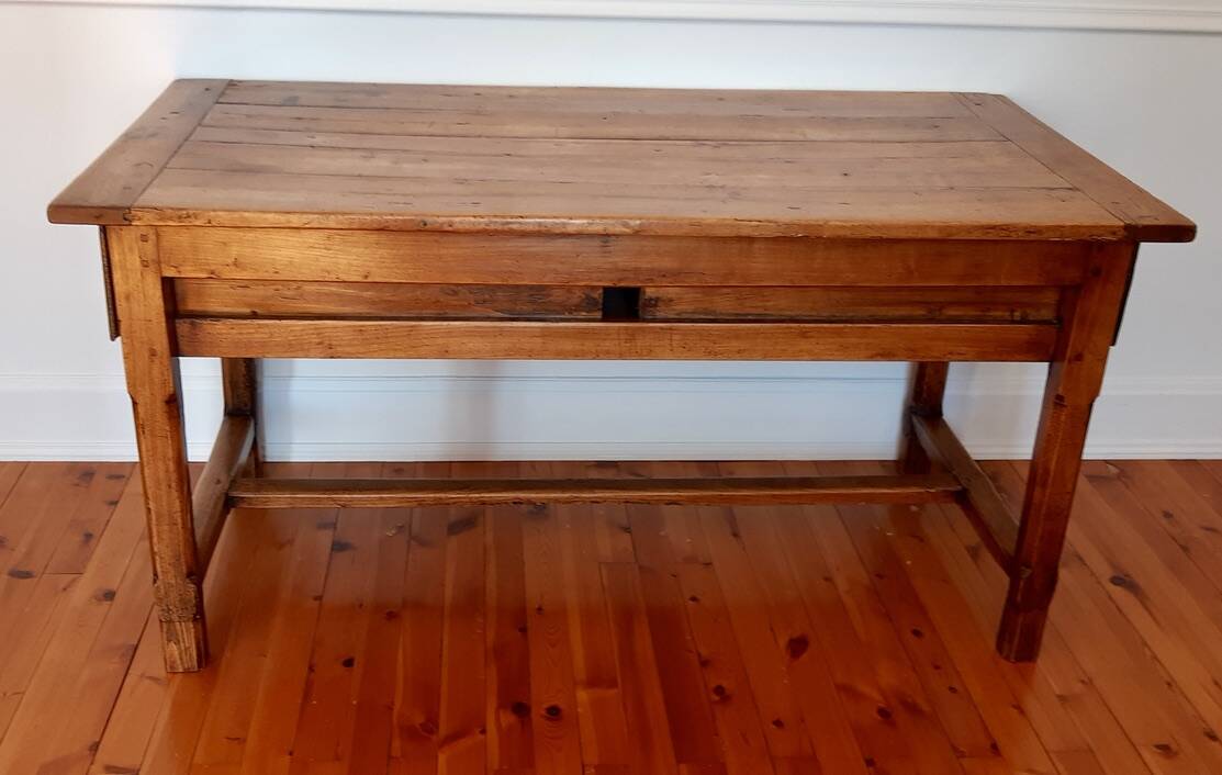 Table de ferme ancienne en bois de hêtre XIXème