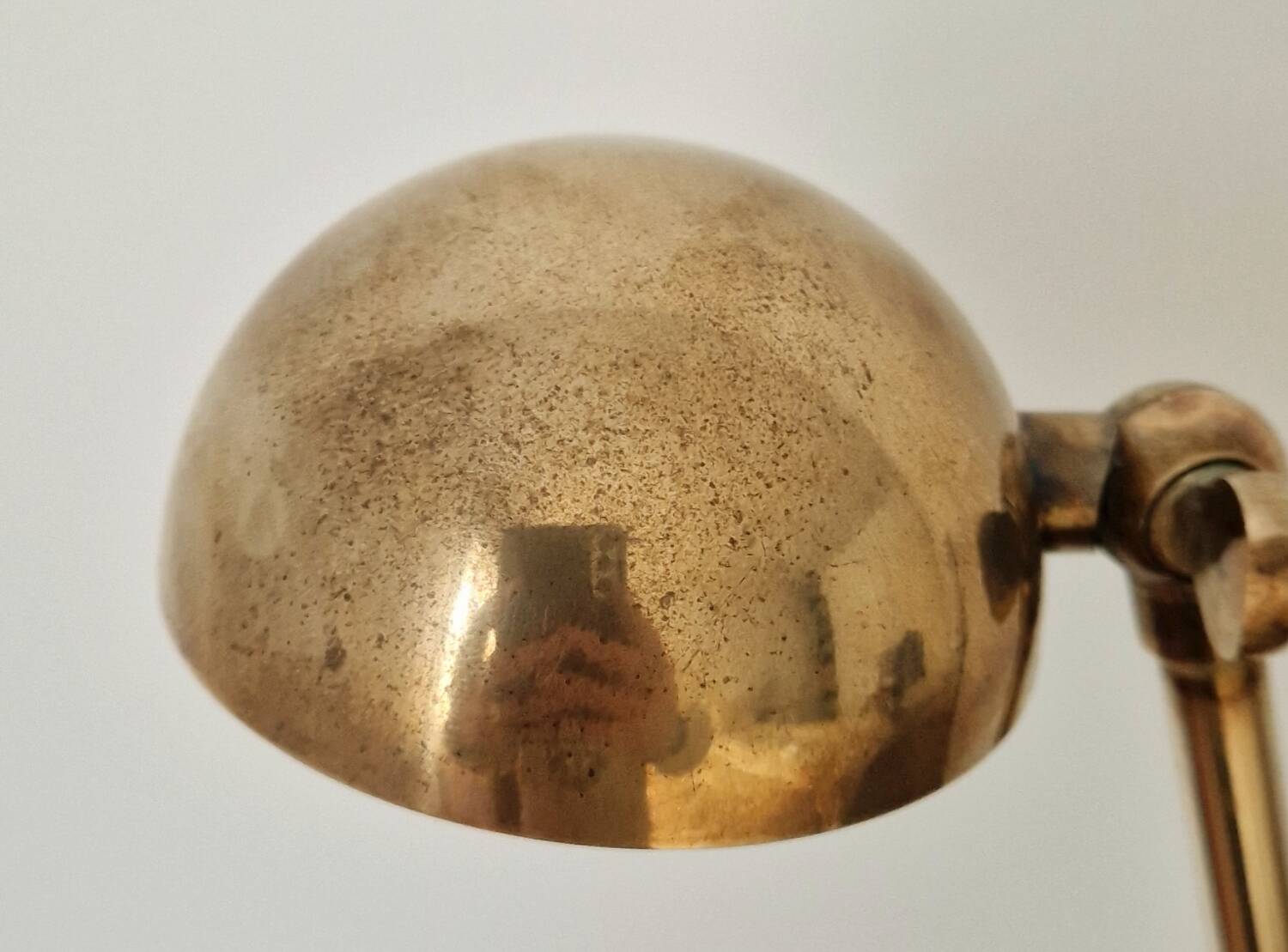80s brass desk lamp