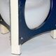 Vintage Floor Lamp in Blue and White Metal, Italy
