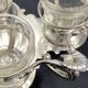 19th century Louis XV style condiment holder, silver or silver-plated metal frame