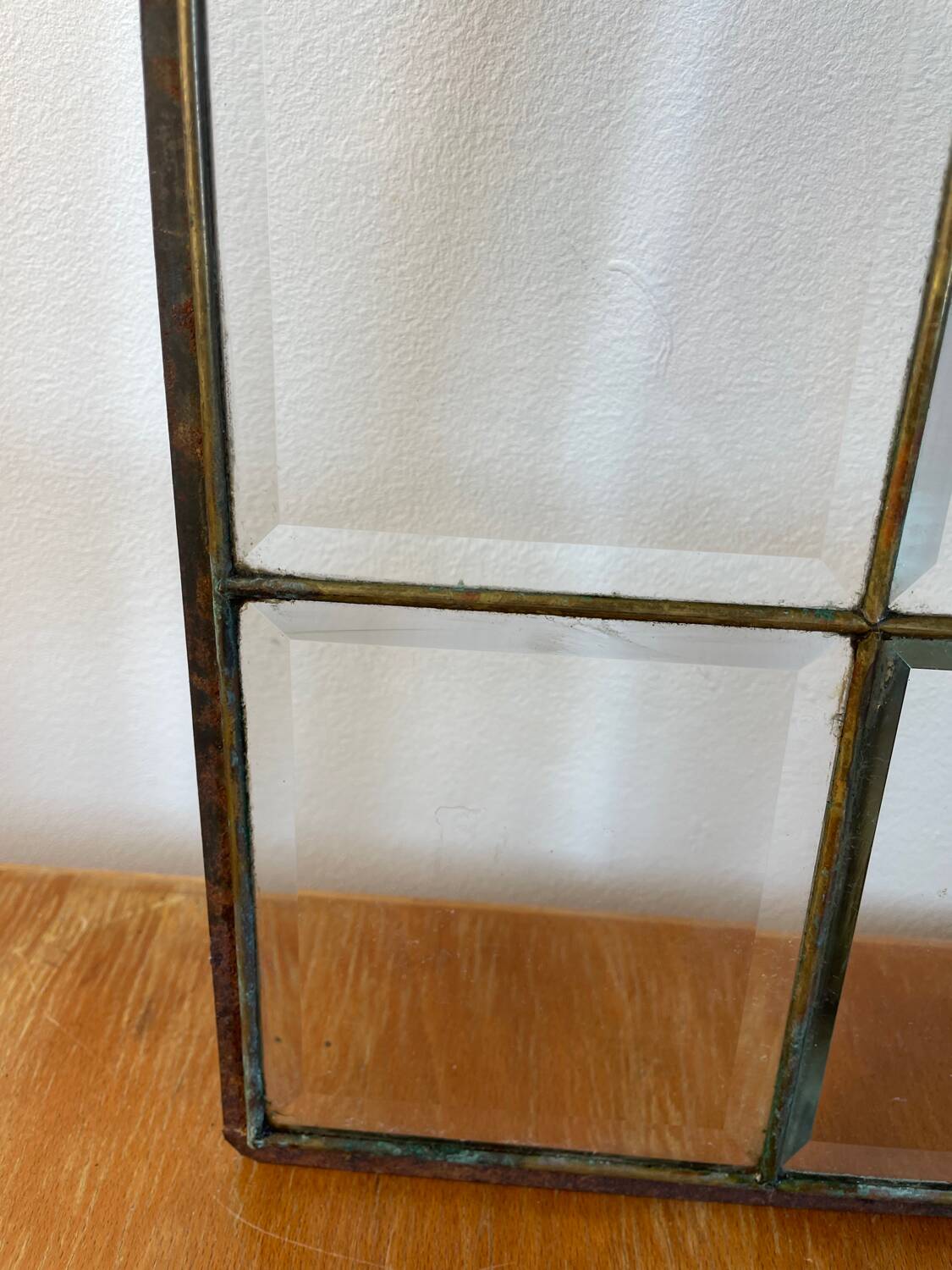 Stained glass beveled glass and cabochon