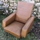 Fauteuil skaï vintage