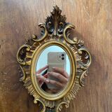 Antique vintage resin mirror