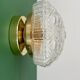 Vintage glass globe wall or ceiling light.