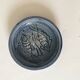 Ceramic trinket dish / enamelled bowl with stylised fish decoration, around 1950.
