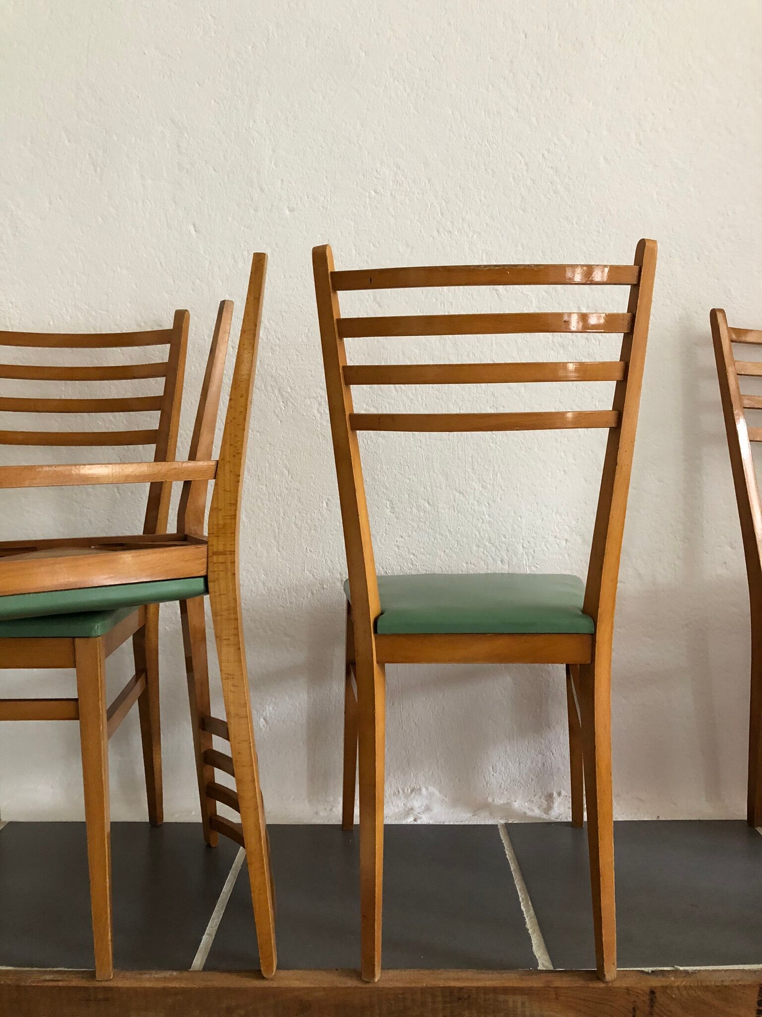 4 vintage chairs 60