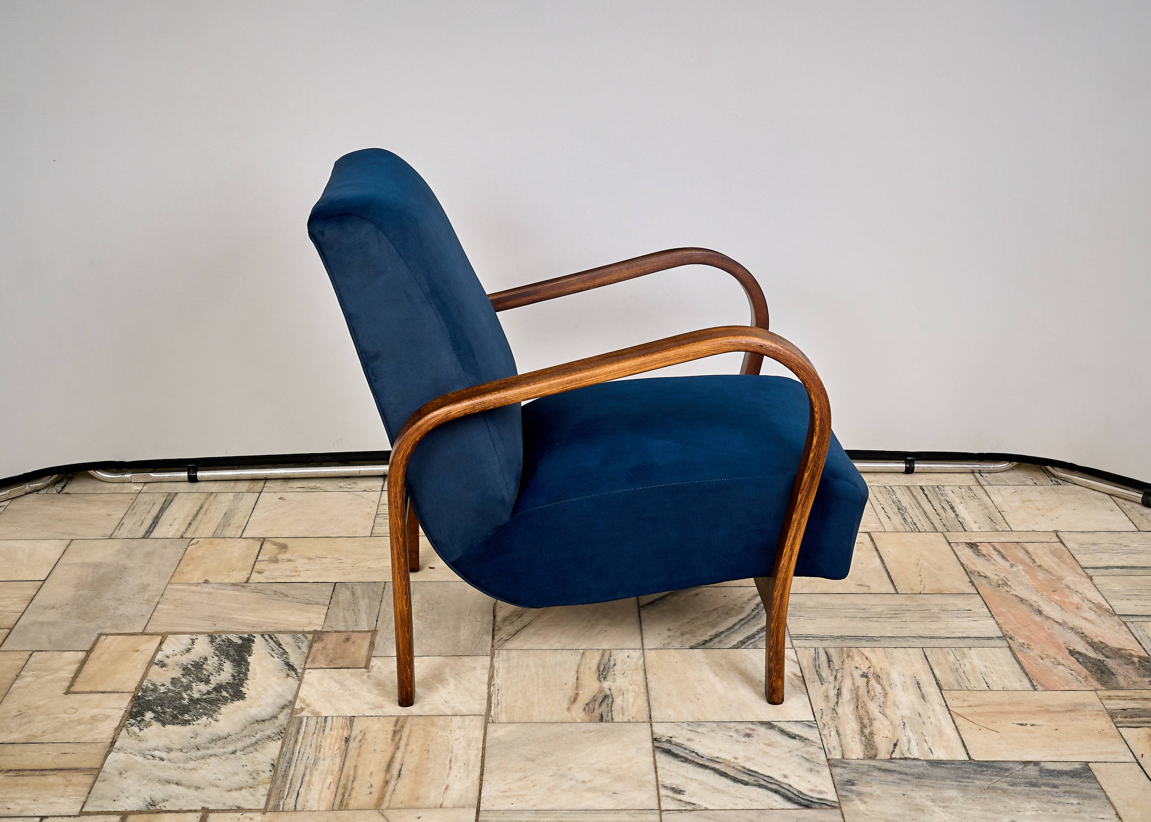Armchair designed by K. Kozelka and A. Kropacek, Interier Praha, Czechoslov