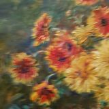 Painting Still Life with bouquet