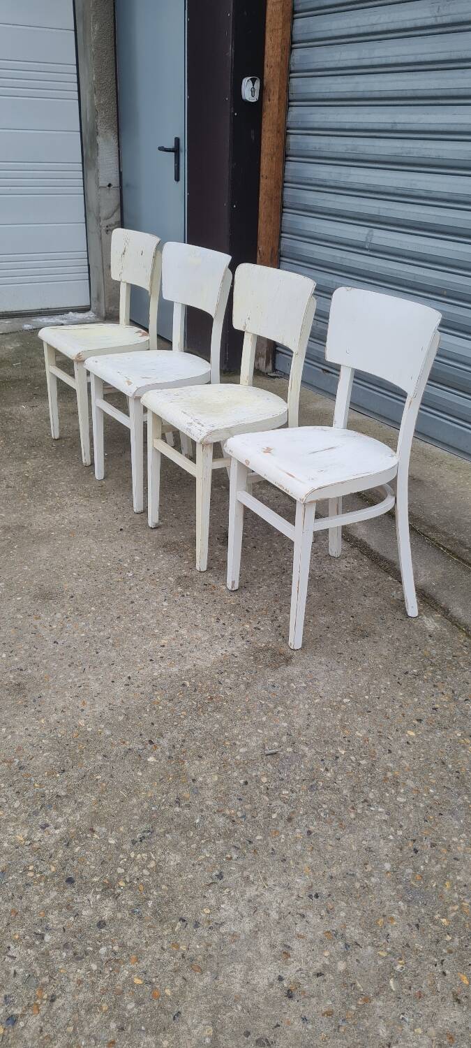 Set of four thonet bistro chairs