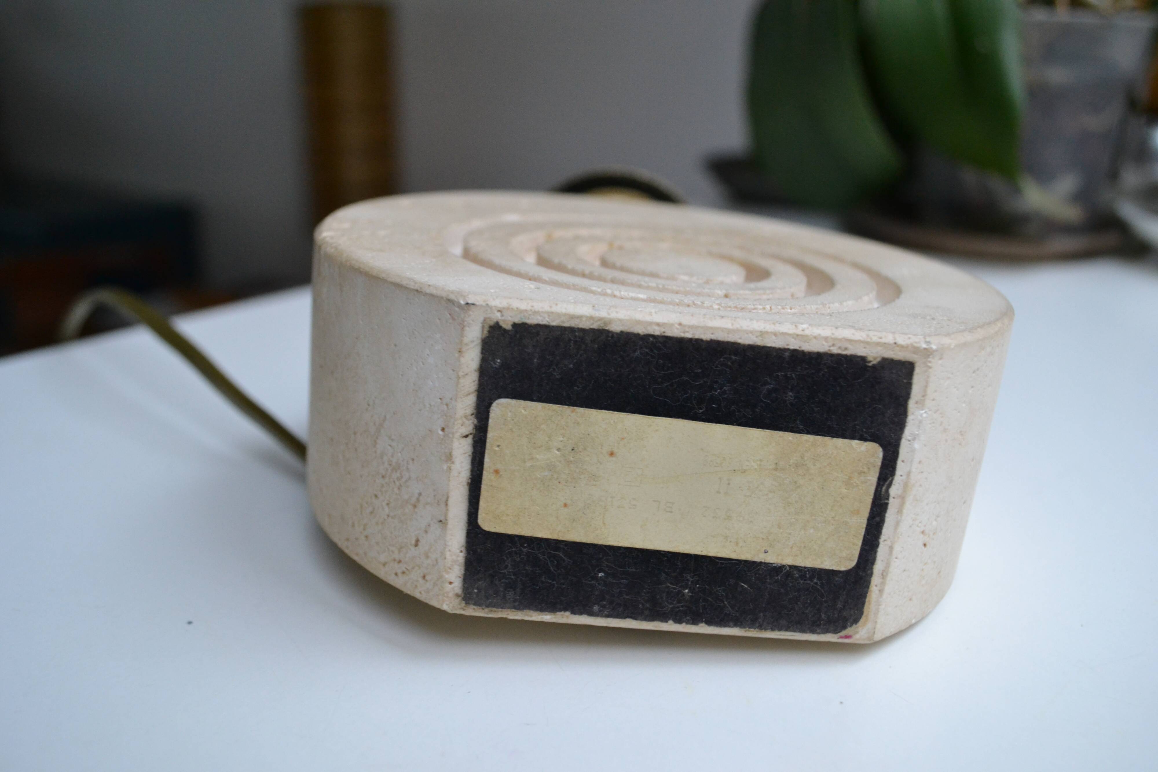 Travertine lamp Fratelli Manelli 60s/70s