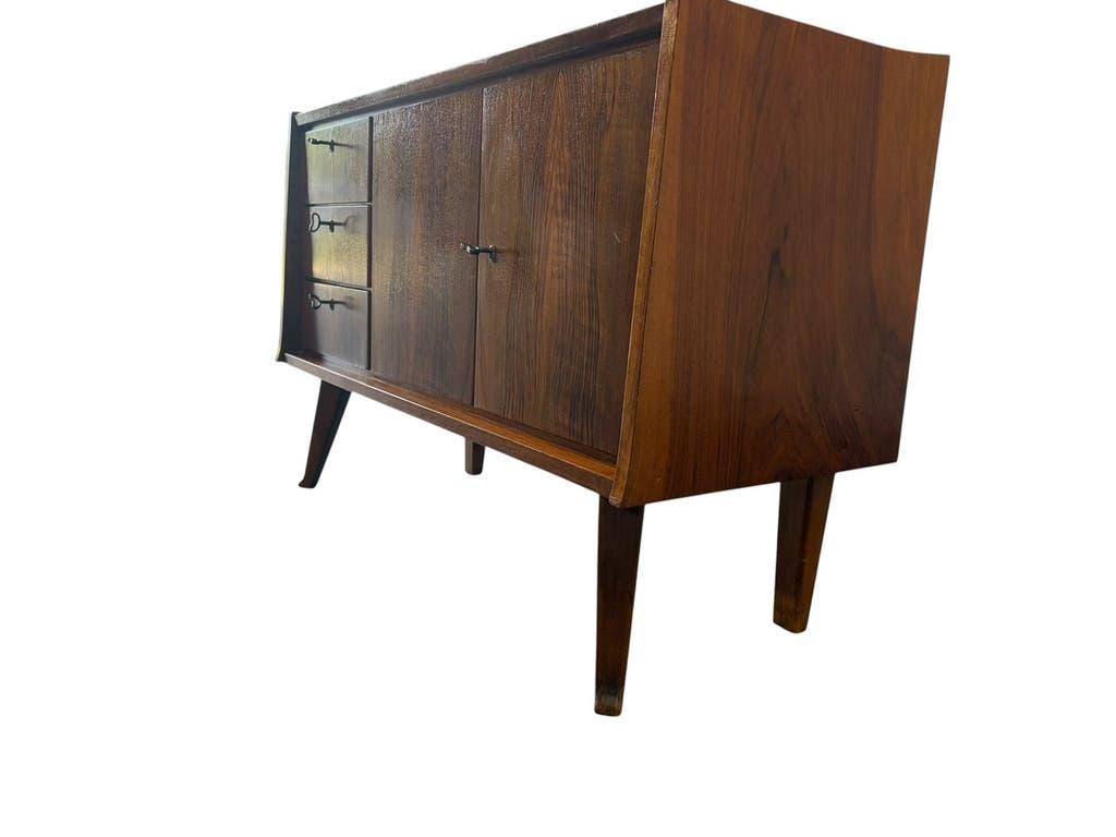Meuble TV bas vintage en bois / lowboard / buffet bas