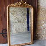 Mirror Louis Philippe gilded, 166 x 100 cm