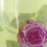 Pair of Limoges porcelain vases decorated with rose bushes