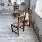 Set 4 chaises rustiques chêne De puydt, Belgique 1970