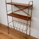 Vintage magazine holder shelf