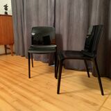 Pair of Tiffany chairs by Marcello Ziliani, Casprini, Italy.