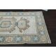 1970s Vintage Turkish Oushak Handmade  Beige Area Rug 113x192