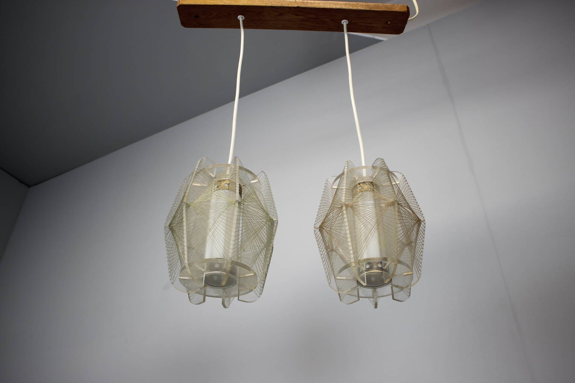 Vintage "spiderweb" chandelier, Czechoslovakia, 1960s