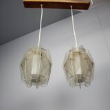 Vintage "spiderweb" chandelier, Czechoslovakia, 1960s