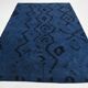 7x10 Midnight Blue Anatolian Wool Vintage Carpet, 204x296 Cm
