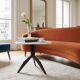 Mid century organic design tripode marble coffee table 1950s