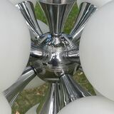 Ceiling lamp chandelier 9 lights Sputnik 1960s