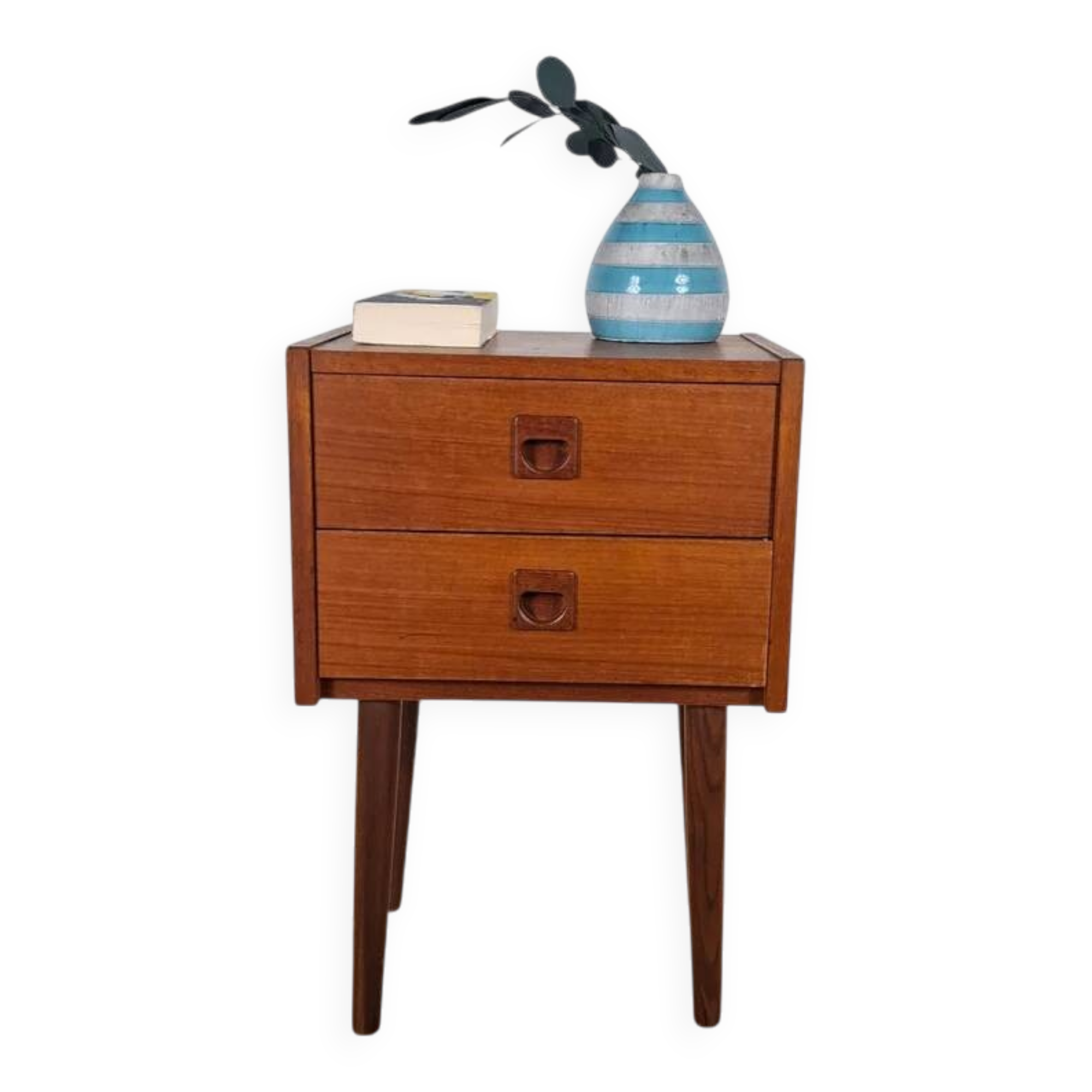 Vintage teak bedside table – Denmark, 1960s