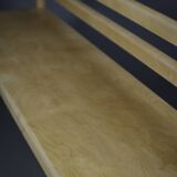 Midcentury birchwood School Bench